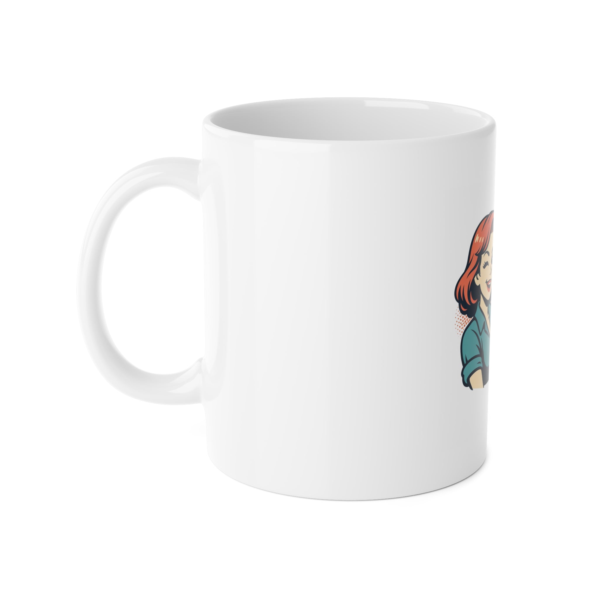 White Ceramic Mug, 11oz Humorous, witty, and just fun way to start the day! Great for the office.